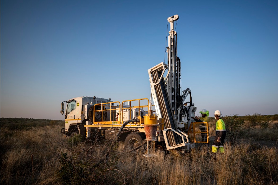Drill rig in the field