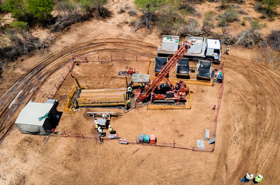 Drill site aerial view